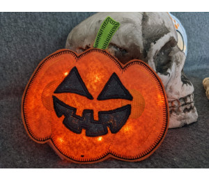 Stickdatei ITH - Halloween Laterne Kürbis inkl. Süßigkeitenverstecker